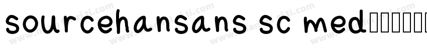 sourcehansans sc med字体转换